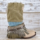 BOTAS WOLF PIEL COLOR BEIGE - TALLA 36