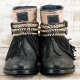 BOTAS BOHO SERPIENTE PIEL NEGRA - TALLA 38