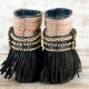 BOTAS BOHO SERPIENTE PIEL NEGRA - TALLA 38