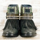 BOTAS BOHO SERPIENTE PIEL NEGRA - TALLA 39
