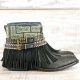 BOTAS BOHO SERPIENTE PIEL NEGRA - TALLA 39