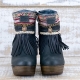 BOTAS BOHO TACON PIEL NEGRO - TALLA 36