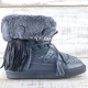 BOTAS ALASKA PIEL COLOR NEGRO - TALLA 36