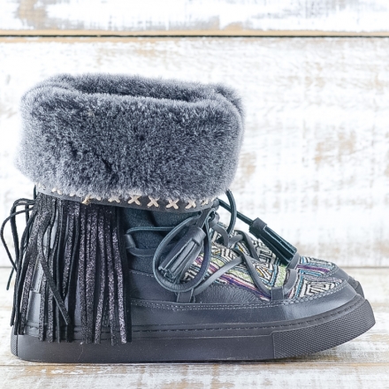 BOTAS ALASKA PIEL COLOR NEGRO - TALLA 36