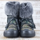 BOTAS ALASKA PIEL COLOR NEGRO - TALLA 40