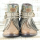BOTAS BOHO SERPIENTE PIEL MARRÓN - TALLA 36