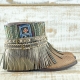 BOTAS BOHO SERPIENTE PIEL MARRÓN - TALLA 36