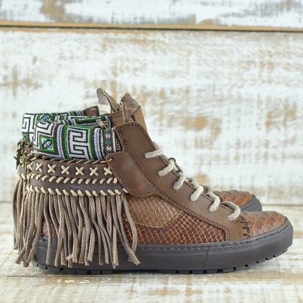 SNEAKER SERPIENTE MARRÓN - TALLA 37