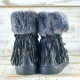 BOTAS ALASKA PIEL COLOR NEGRO - TALLA 41