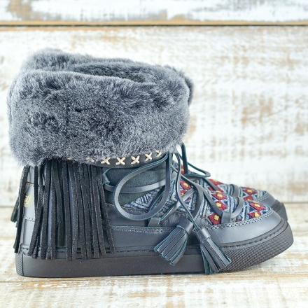 BOTAS ALASKA PIEL COLOR NEGRO - TALLA 36