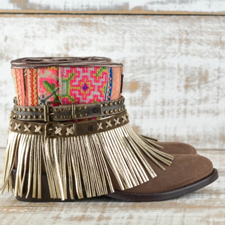 BOTAS BOHO PIEL MARRÓN - TALLA 37