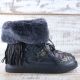 BOTAS ALASKA PIEL COLOR NEGRO - TALLA 41