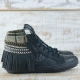 SNEAKER SERPIENTE PIEL NEGRA - TALLA 40