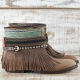 BOTAS BOHO PIEL MARRON - TALLA 38