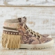 BOTAS BOHO SERPIENTE PIEL MARRÓN - TALLA 39