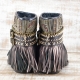 BOTAS BOHO SERPIENTE PIEL NEGRA - TALLA 41