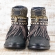 BOTAS BOHO SERPIENTE PIEL NEGRA - TALLA 41