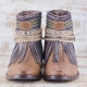 BOTAS BOHO SERPIENTE PIEL MARRÓN - TALLA 41