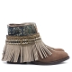 BOTAS BOHO PIEL MARRON - TALLA 38