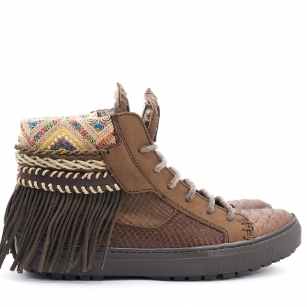 SNEAKER SERPIENTE MARRÓN - TALLA 38