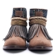 BOTAS BOHO PIEL MARRÓN - TALLA 40