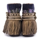 BOTAS BOHO SERPIENTE PIEL GOLDEN - TALLA 40