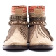 BOTAS BOHO SERPIENTE PIEL GOLDEN - TALLA 37