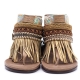 SANDALIAS BOHO PIEL MARRÓN - TALLA 37