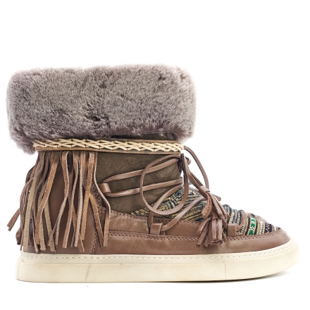 BOTAS ALASKA PIEL COLOR MARRÓN - TALLA 41