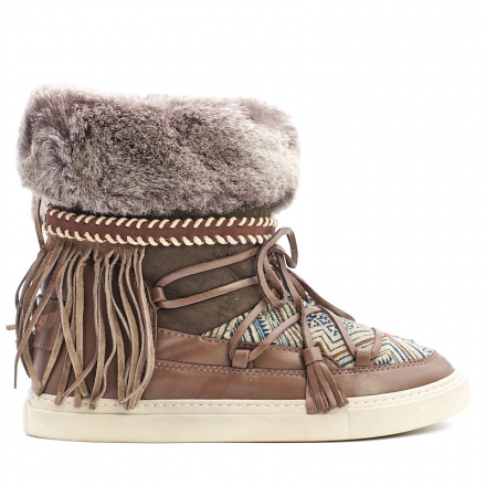 BOTAS ALASKA PIEL COLOR MARRÓN - TALLA 41