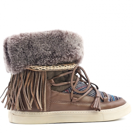 BOTAS ALASKA PIEL COLOR MARRÓN - TALLA 40
