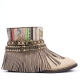 BOTAS BOHO SERPIENTE PIEL GOLDEN - TALLA 38