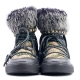 BOTAS ALASKA PIEL COLOR NEGRO - TALLA 41