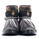 BOTAS BOHO SERPIENTE PIEL NEGRA - TALLA 37