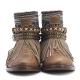 BOTAS BOHO SERPIENTE PIEL MARRÓN - TALLA 36