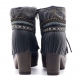 BOTAS BOHO TACON PIEL NEGRO - TALLA 40