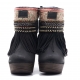 BOTAS BOHO TACON PIEL NEGRO - TALLA 37