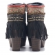 BOTAS BOHO TACON PIEL NEGRO - TALLA 37