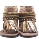 SANDALIAS BOHO PIEL MARRÓN - TALLA 37