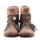 BOTAS BOHO PIEL MARRON - TALLA 38