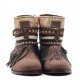 BOTAS BOHO PIEL MARRON - TALLA 36