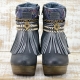 BOTAS BOHO TACON PIEL NEGRO - TALLA 36