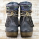 BOTAS BOHO TACON PIEL NEGRO - TALLA 36