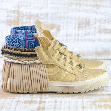SNEAKER BOHO ORO - TALLA 36 